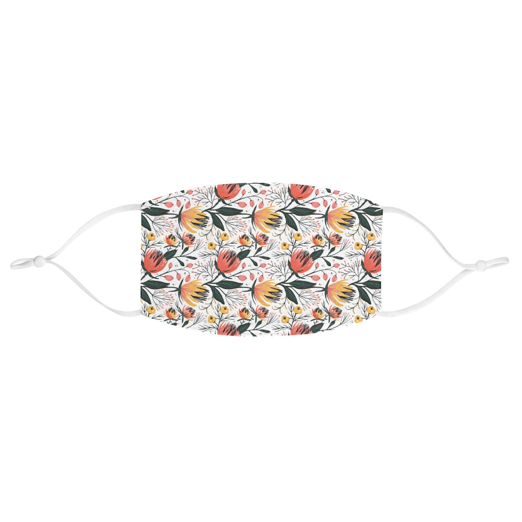 Cuddly™ Tulips Fabric Face Mask (with matching Pet Bandana)