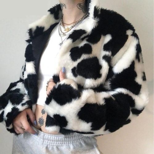 Cuddly™ Dalmatian Faux Fur Midi Coat