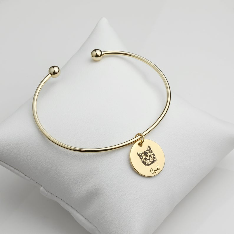 Cuddly™ Personalised Pet Cuff Bracelet