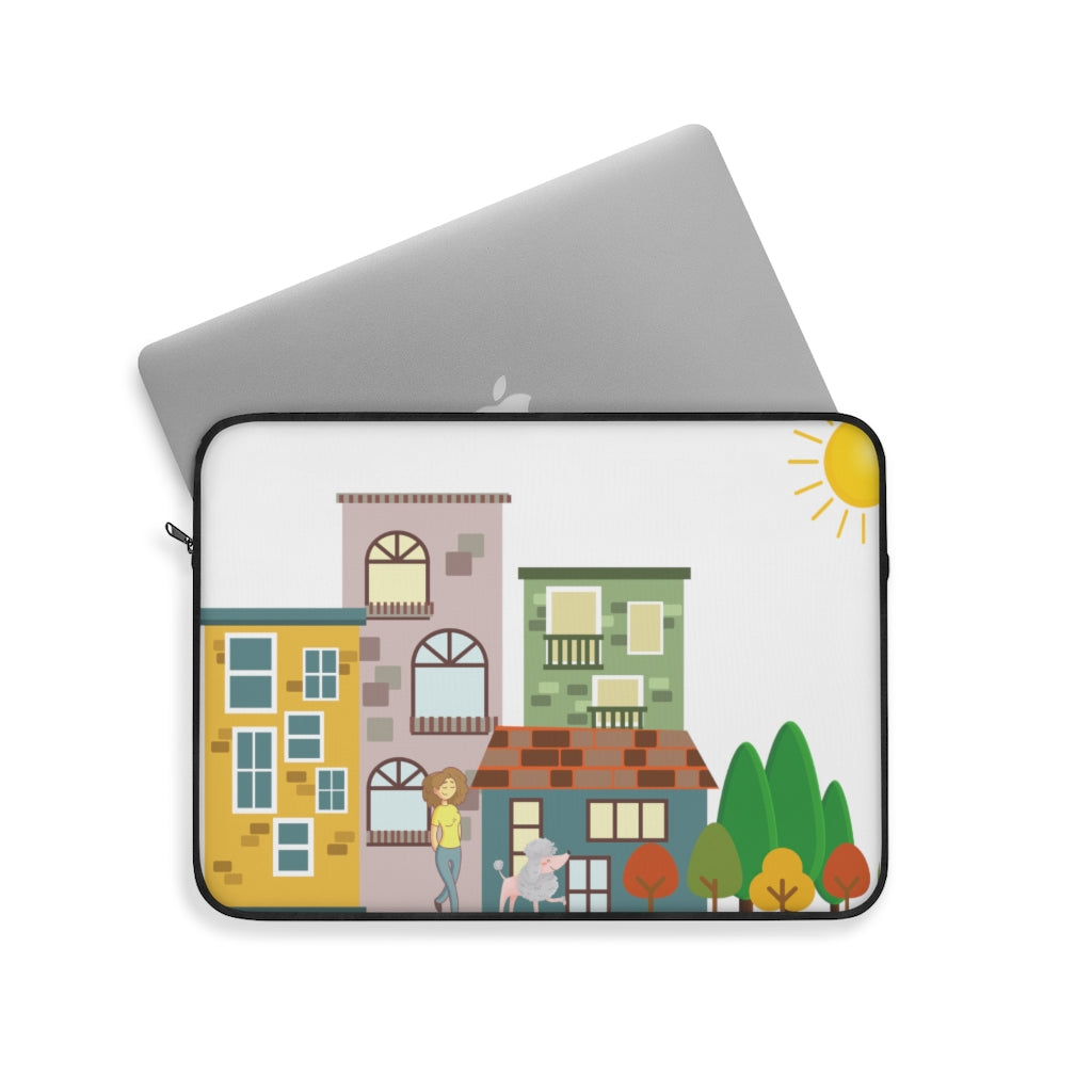 Cuddly™ Walk the Poodle Laptop Sleeve