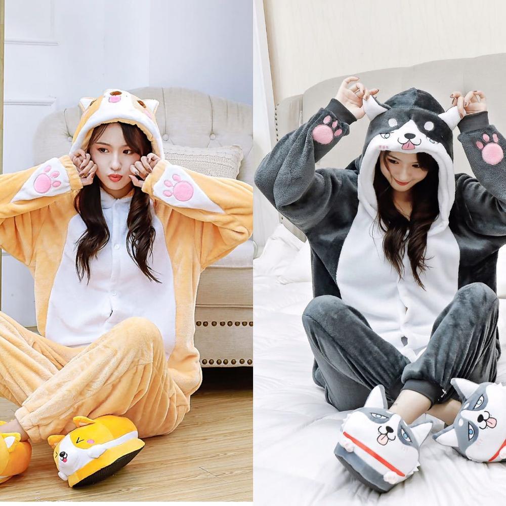 Cuddly™ Kigurumi Corgi / Husky Soft Onesie (Unisex)