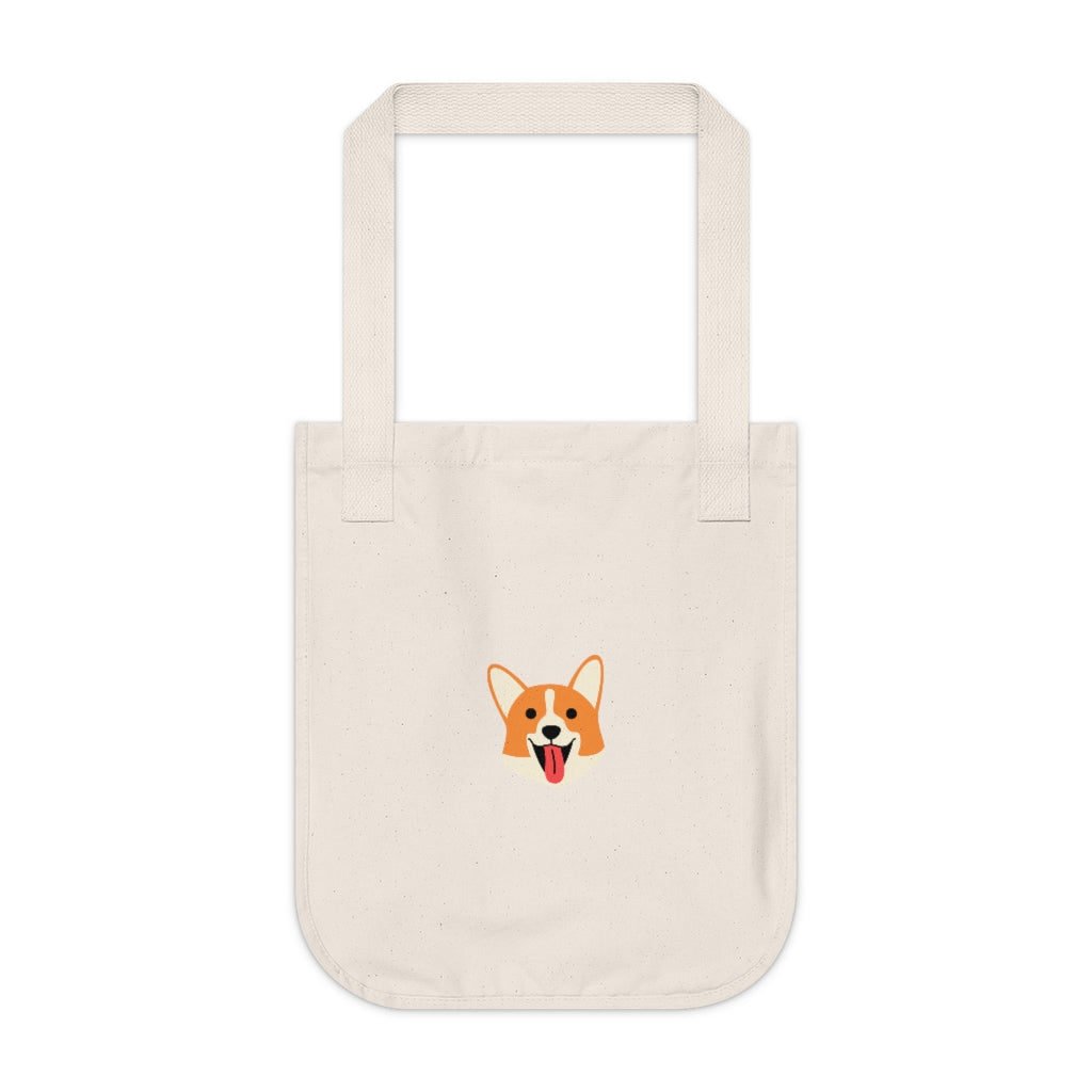 Cuddly™ (ECO-FRIENDLY) Feeling Pawsitive Organic Canvas Tote Bag